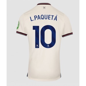 West Ham United Lucas Paqueta #10 Jalkapallovaatteet Vieraspaita 2025-26 Lyhythihainen